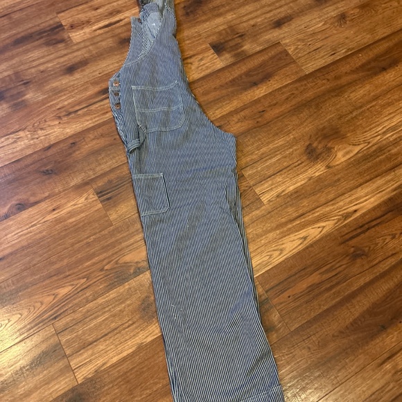 Dickies, blue and white stripe engineer overalls - Picture 3 of 8